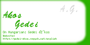 akos gedei business card